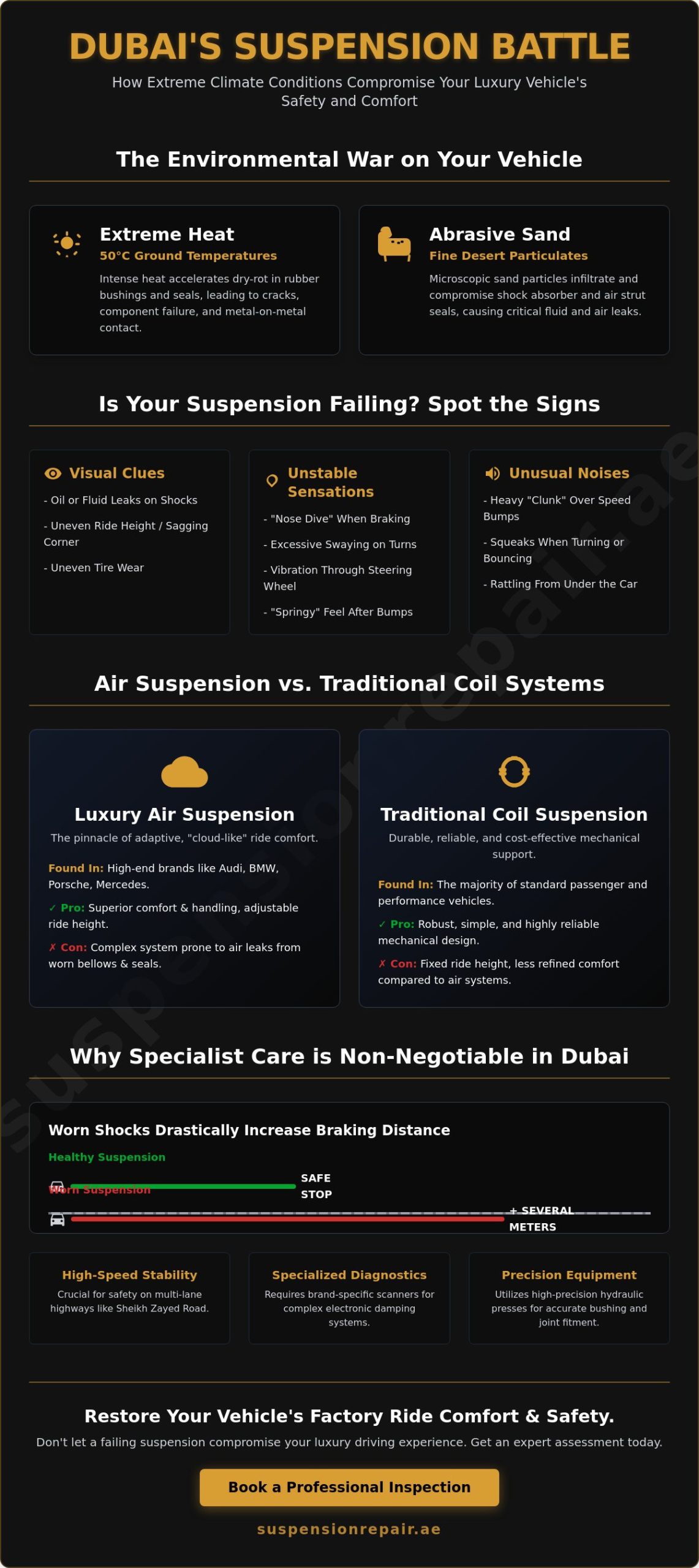 The Ultimate Guide to Car Suspension Repair in Dubai (2026 Edition)