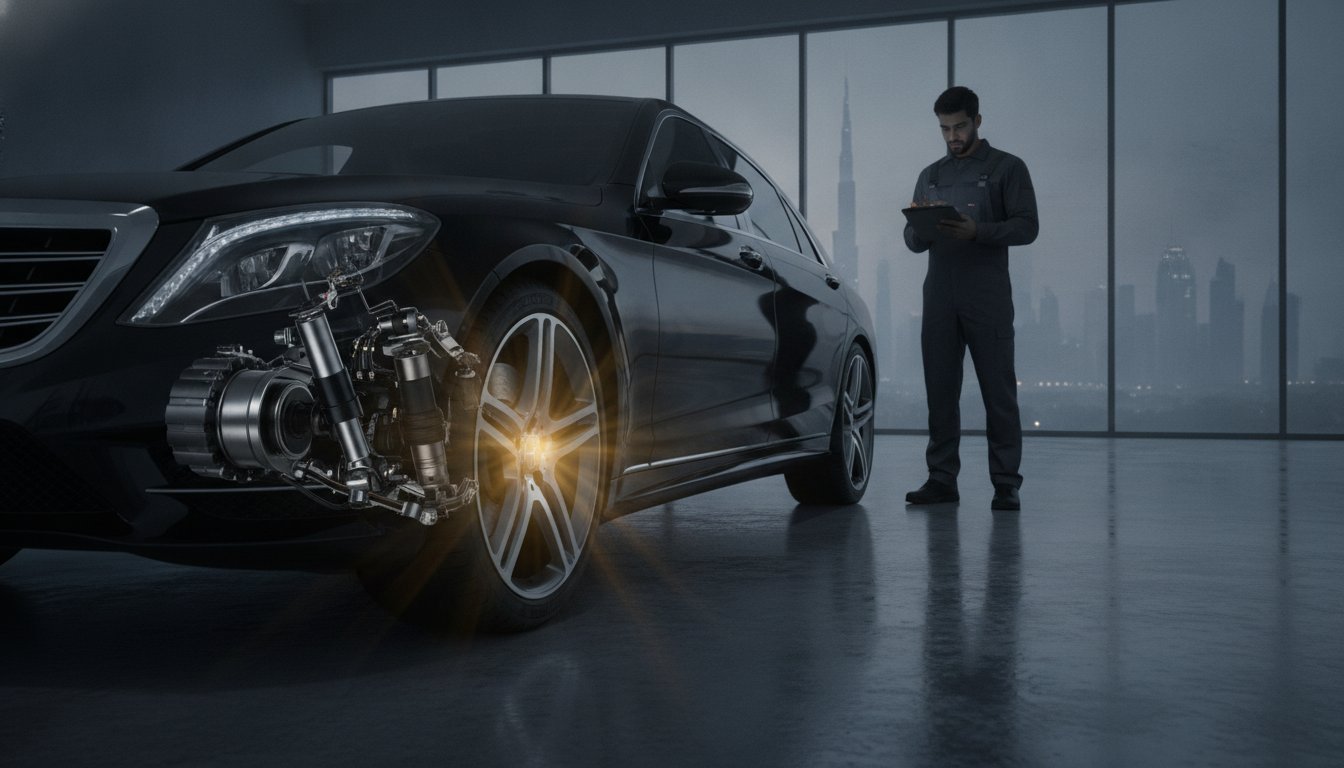 Mercedes Suspension Repair Dubai: A Specialist Case Study on AIRMATIC & ABC Systems