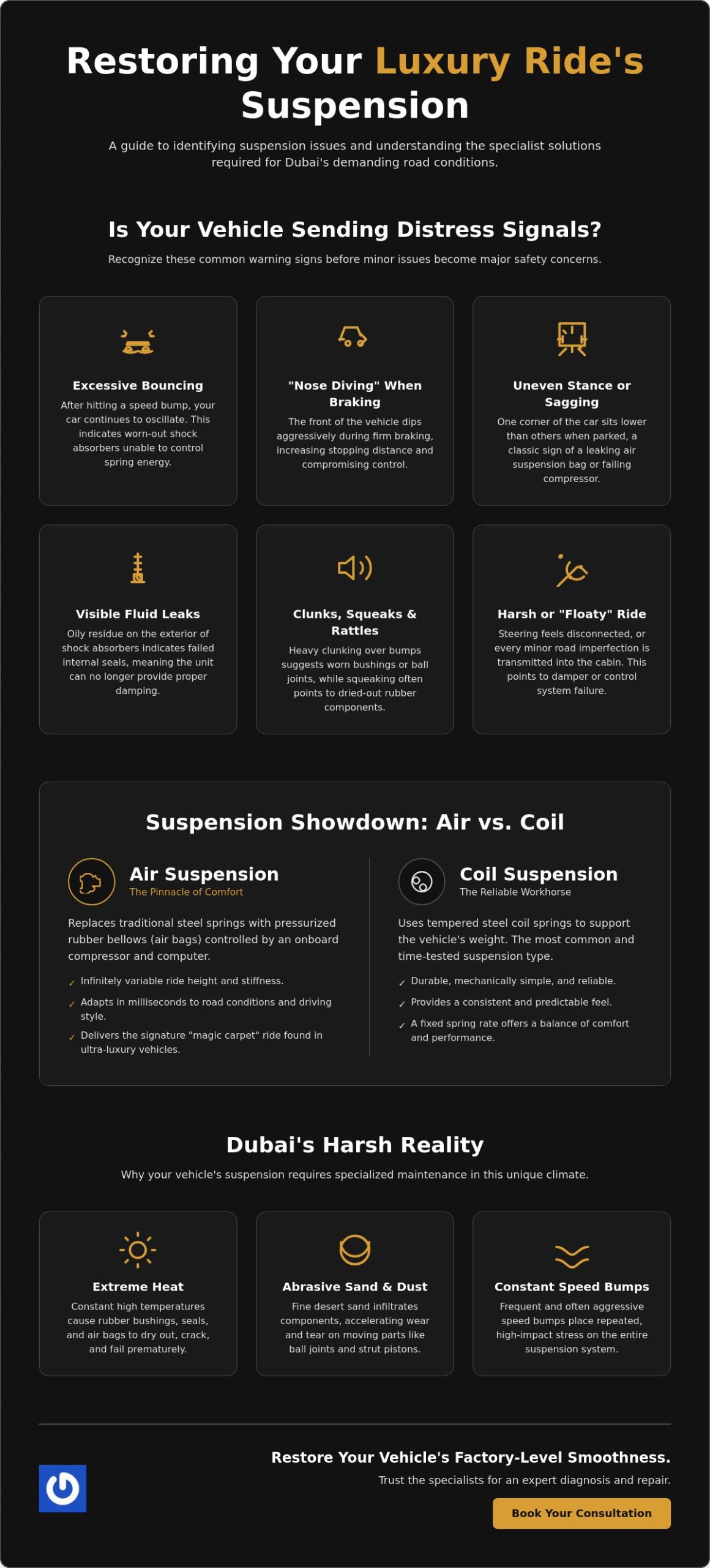 Smooth Ride Suspension Repair: Restoring Luxury Comfort in Dubai