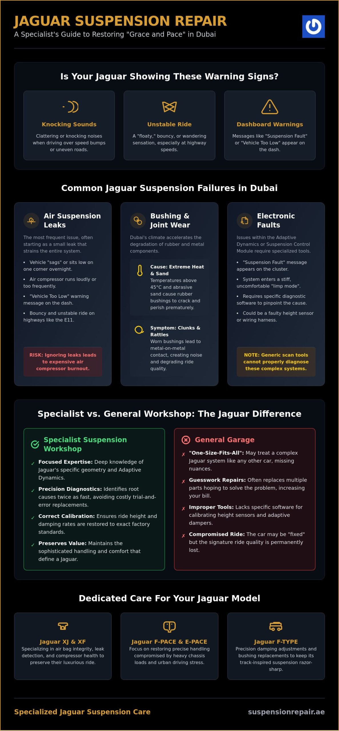 Jaguar Suspension Repair Dubai: Specialist Solutions for the Ultimate Ride