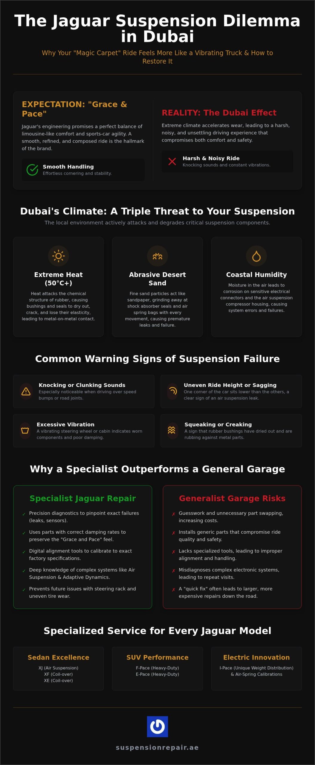 Jaguar Suspension Repair Dubai: Specialist Solutions for a Smooth Ride